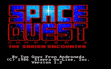 Space Quest - The Sarien Encounter screen shot title